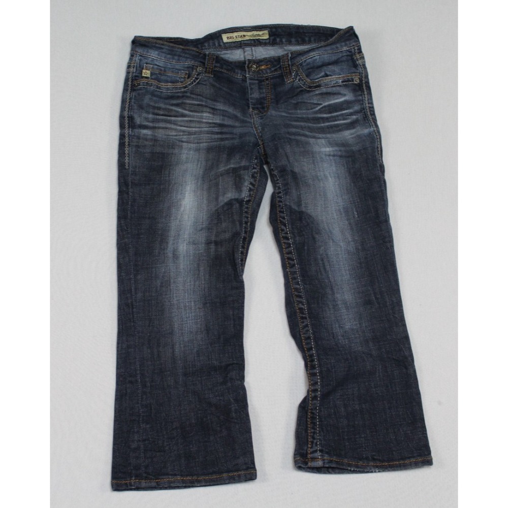 Big Star Women Blue Jeans Casual Casey K Low Rise Size 28